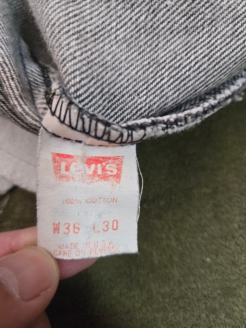 雰囲気抜群　Levi's　505 　先染め　501 ブラック　USA製