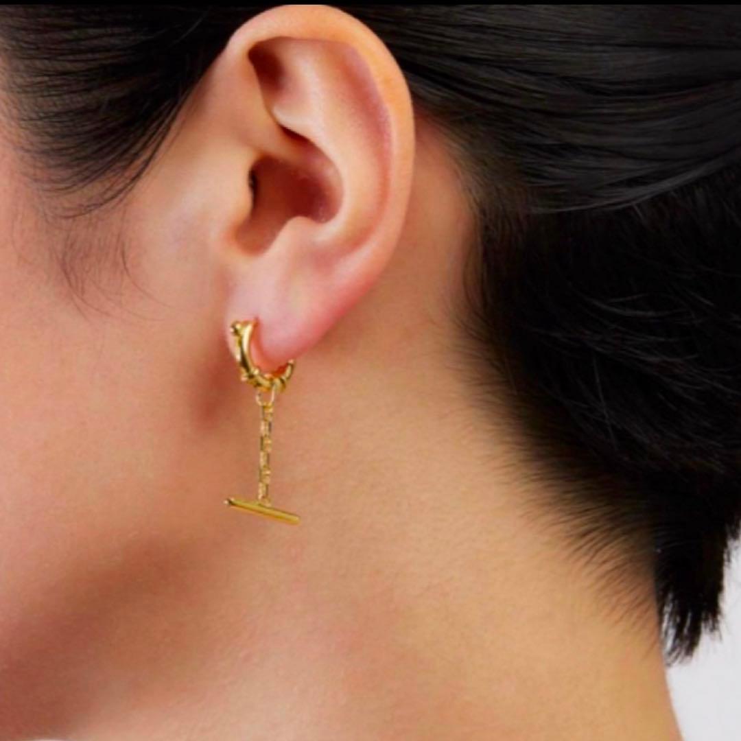 【極美品】マリアブラック Spring bar Huggie ピアス 片耳