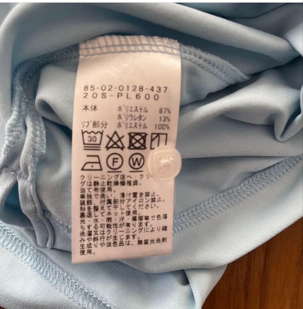 ビームスゴルフ　水色 M ゴルフポロシャツ UVカット