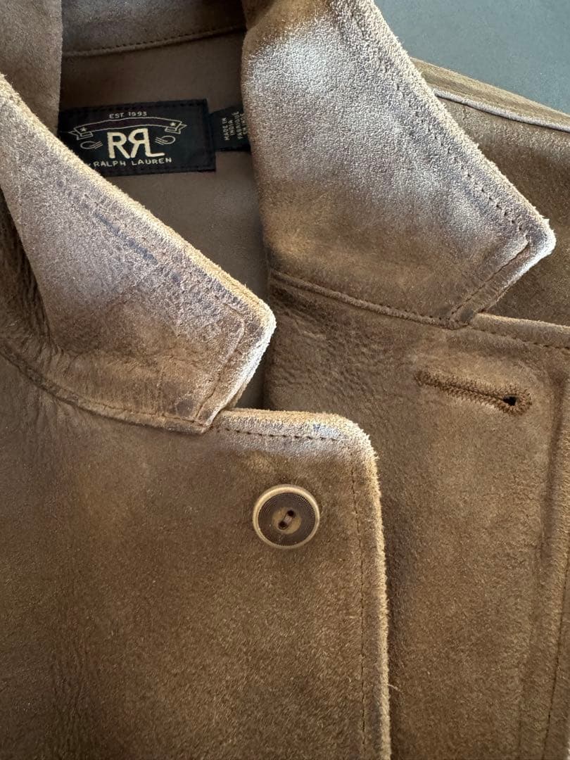 RRL / Ralph Lauren /羊レザーラフアウトジャケット/極美品