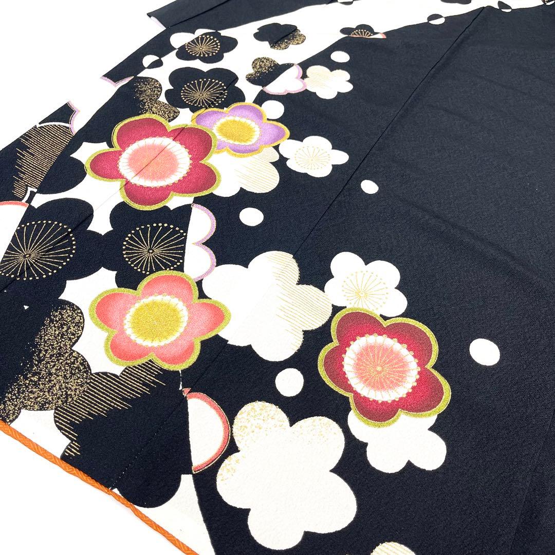 【着物と帯 時流】O24-42s◆七五三 7才女の子着物+長襦袢◆百貨店取扱