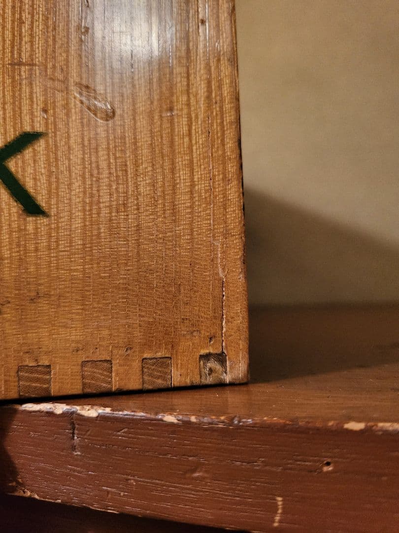 小引き出し　引き出し　4杯　こま印　レトロ　ヴィンテージ