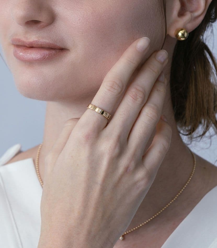 ★お値下げ★スタージュエリー K10 SPARKLE TEXTURE RING