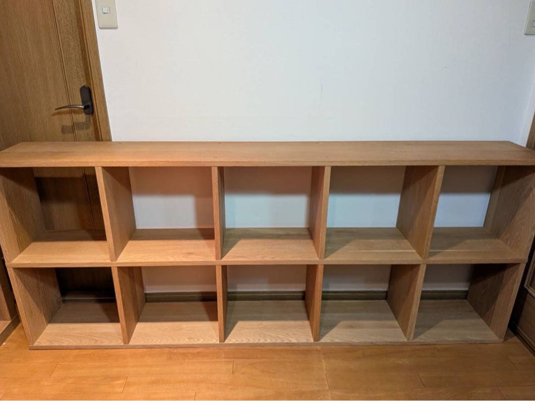 ■送料込■無印 スタッキングシェルフ 5×2 オーク 木製家具棚 MUJI 収納