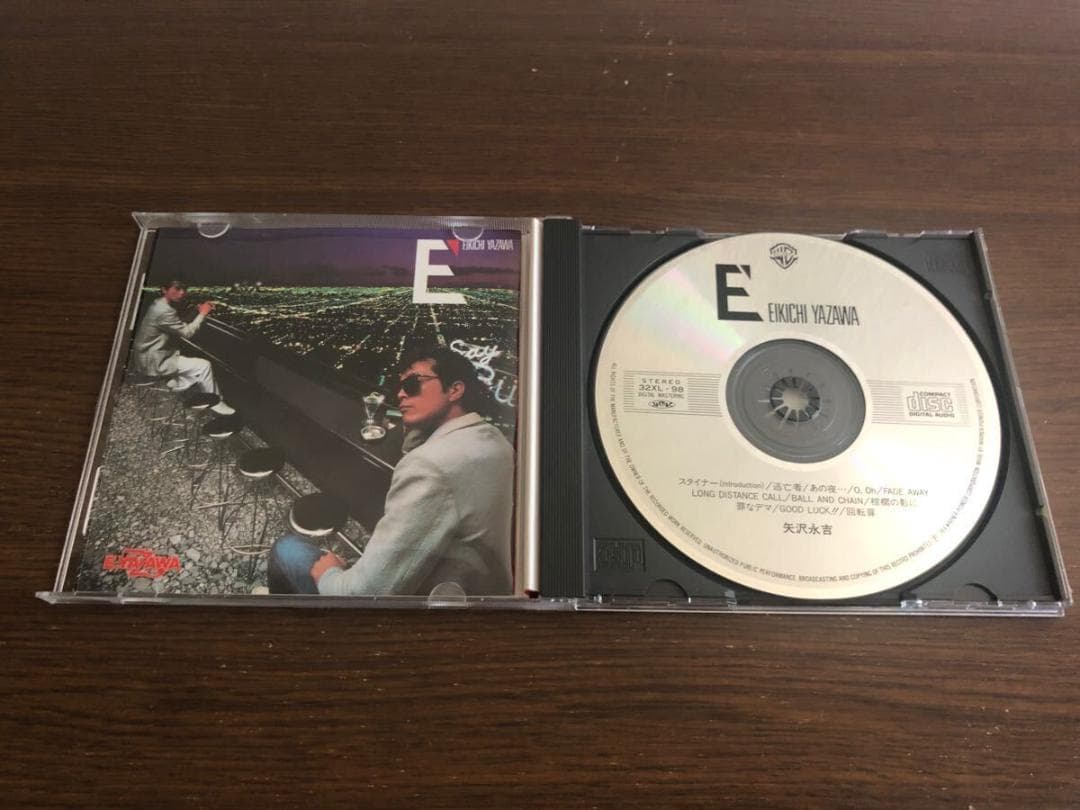 【シール帯】「E'」矢沢永吉 旧規格 32XL-98 消費税表記なし 帯付属