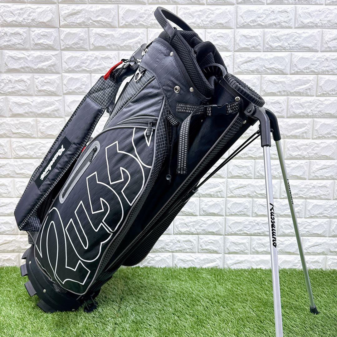 新品未使用 Russeluno ラッセルノ　キャディバッグ　スタンドバック 黒