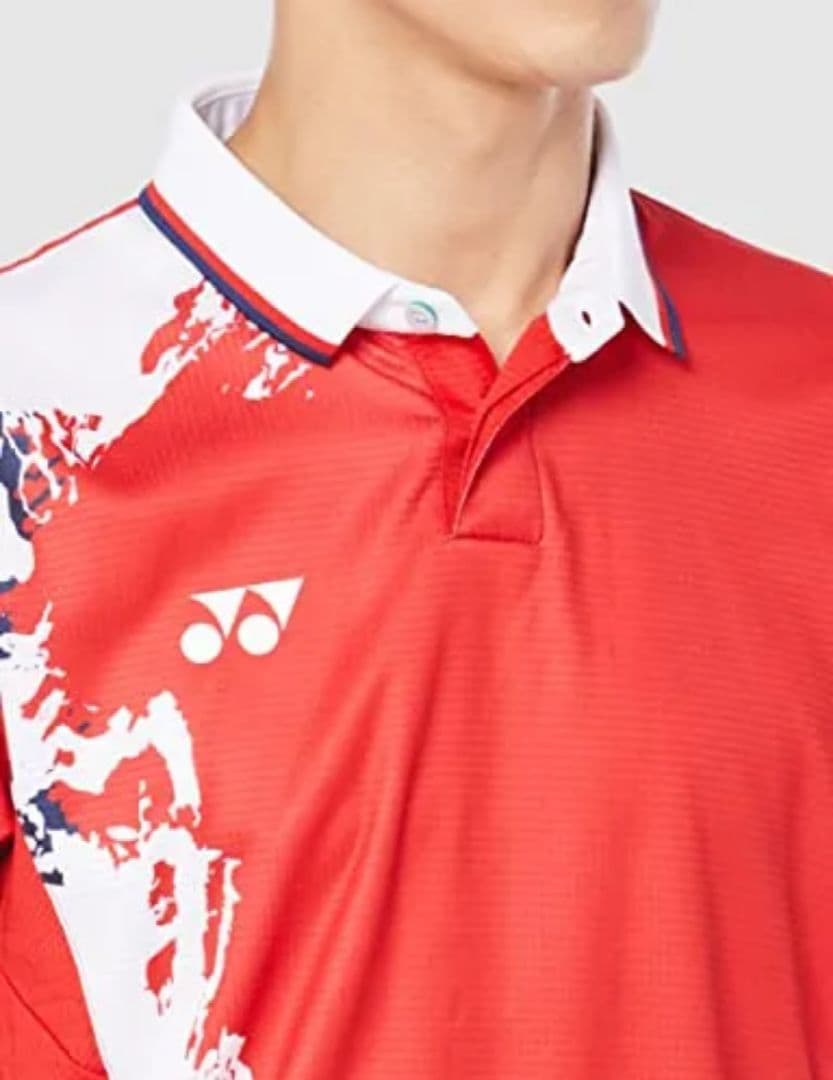 YONEXヨネックス新品未使用品 襟付き レッド系 ゲームウェア