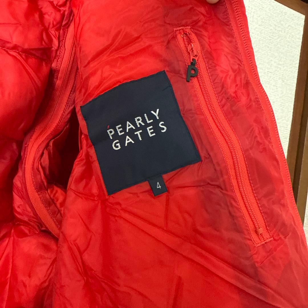 レッド ダウンジャケット 2WAY パーリーゲイツ