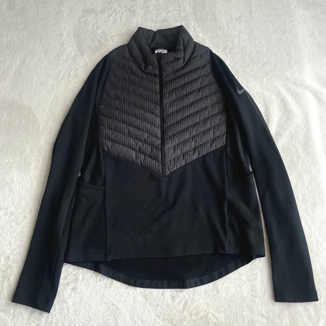 美品★ナイキ★サーマフィット★ラン ディビジョン★ランニングウェア★ブラック★M