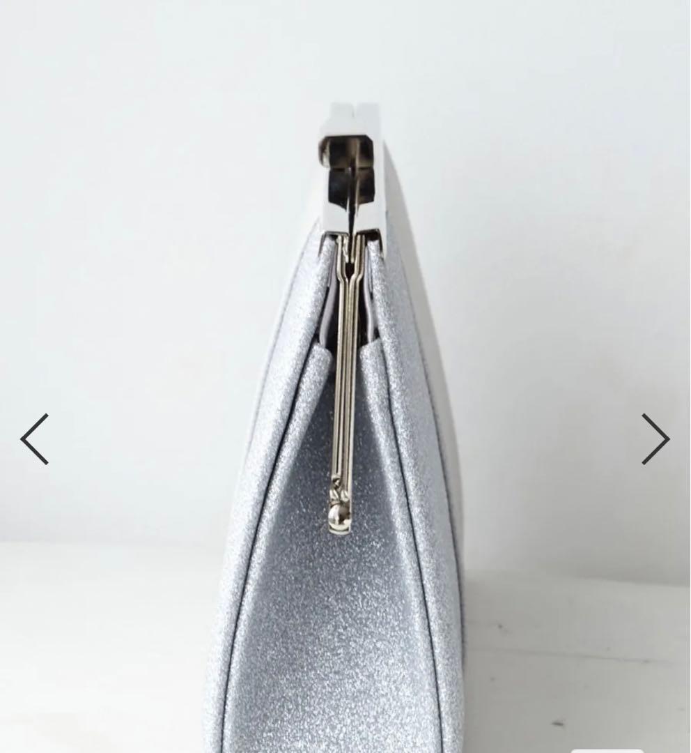 AIMERシルバークラッチバッグ パーティーバッグ