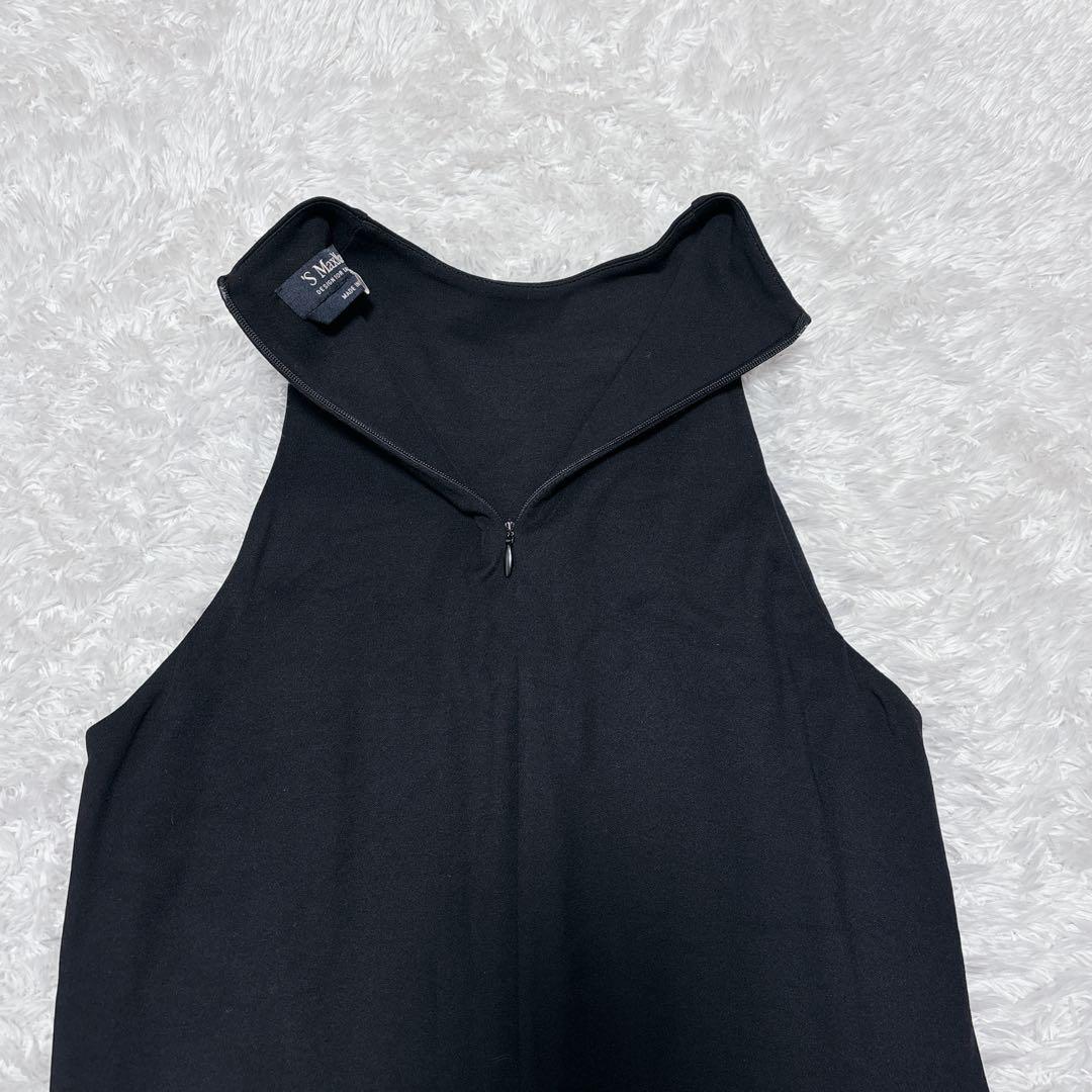 【'S Max Mara】マックスマーラ アメリカンスリーブ ロングワンピース