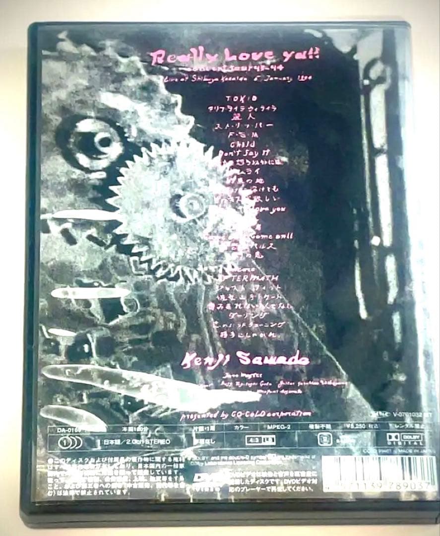 【美品・即日発送】DVD 沢田研二 REALLY LOVE YA!!
