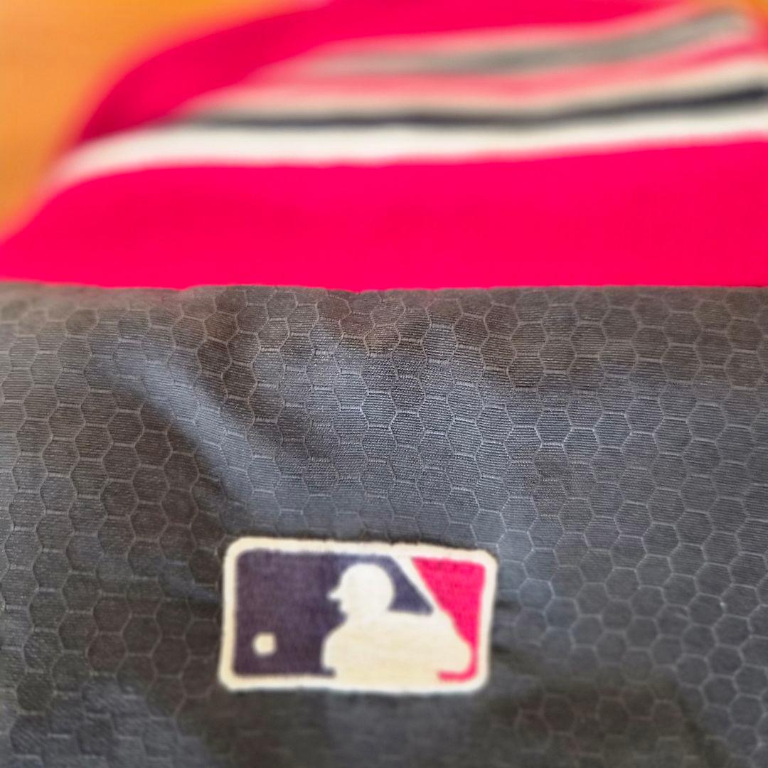 【希少・良品】Majestic レッドソックス MLB スタジャン Mサイズ 紺