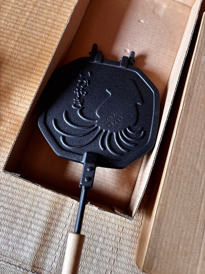 イカ焼き器　南部鉄器　両面フライパン　希少 レアアイテム
