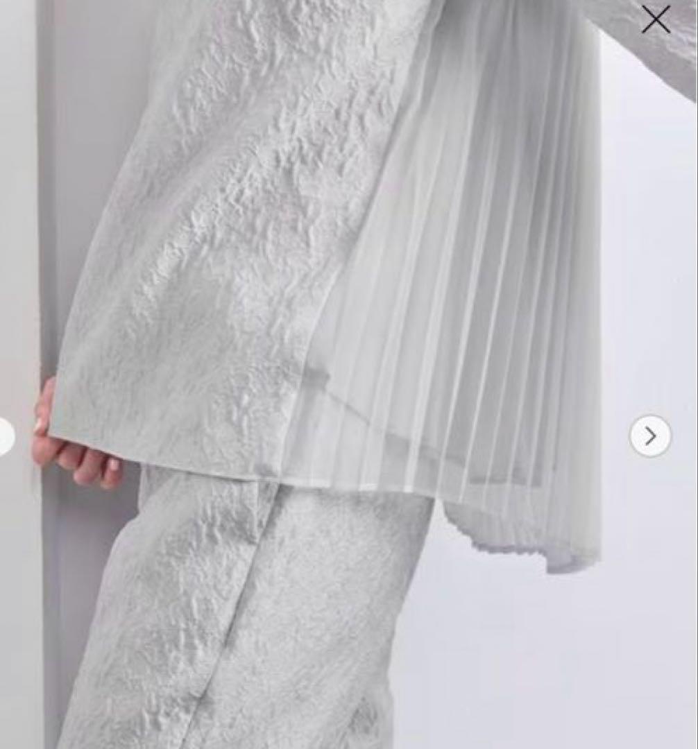 ユナイテッドアローズ　ツートーン ジャガード ブラウス