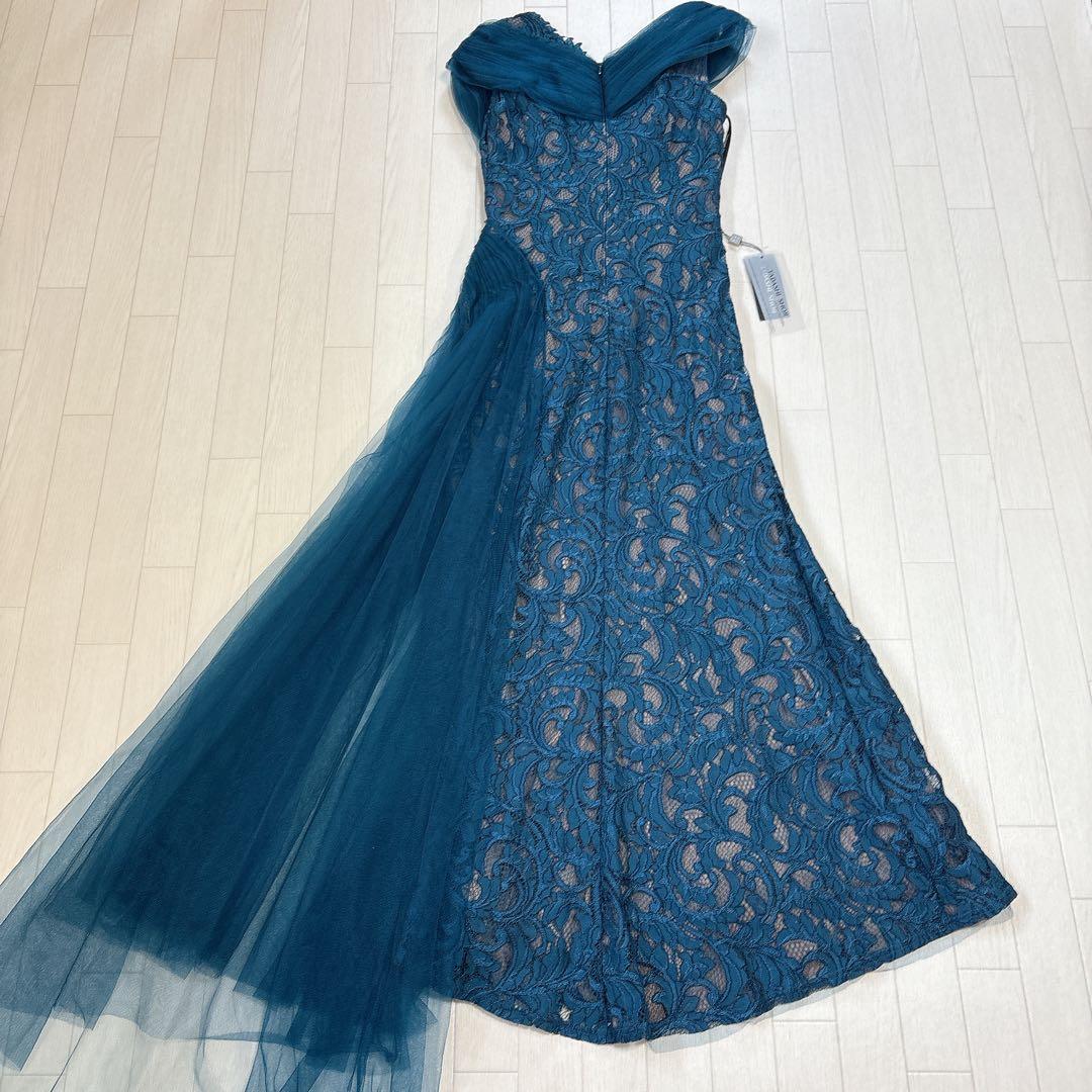 タグ付き タダシショージ 花柄レース チュール ロングドレス サイズ2