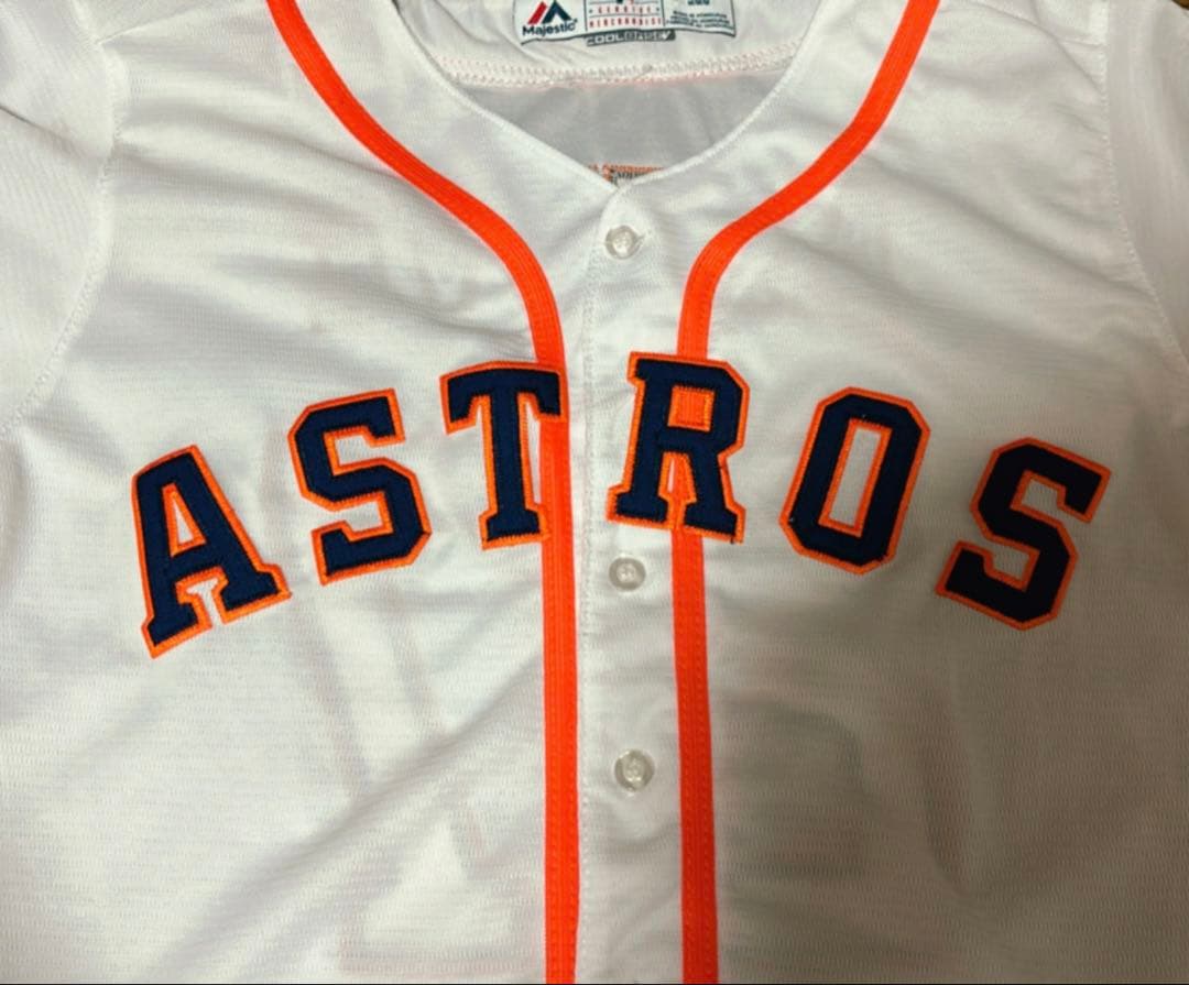 【majestic】ヒューストンアストロズ・ベースボールシャツ・ゲームシャツ