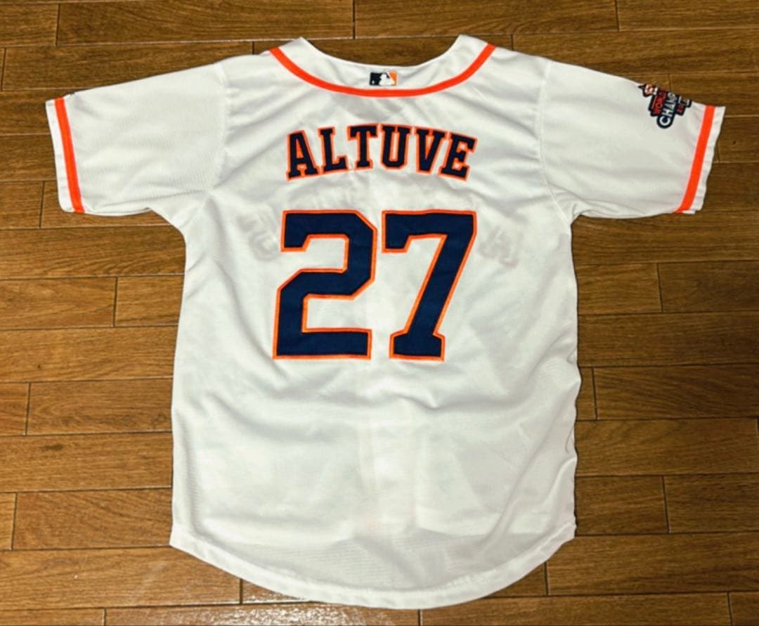 【majestic】ヒューストンアストロズ・ベースボールシャツ・ゲームシャツ