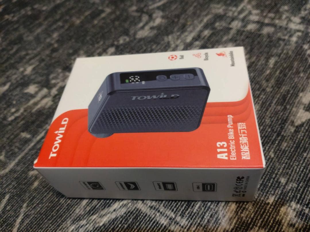 TOWILD A13 自転車 空気入れ 電動 最大130PSI 携帯ポンプ