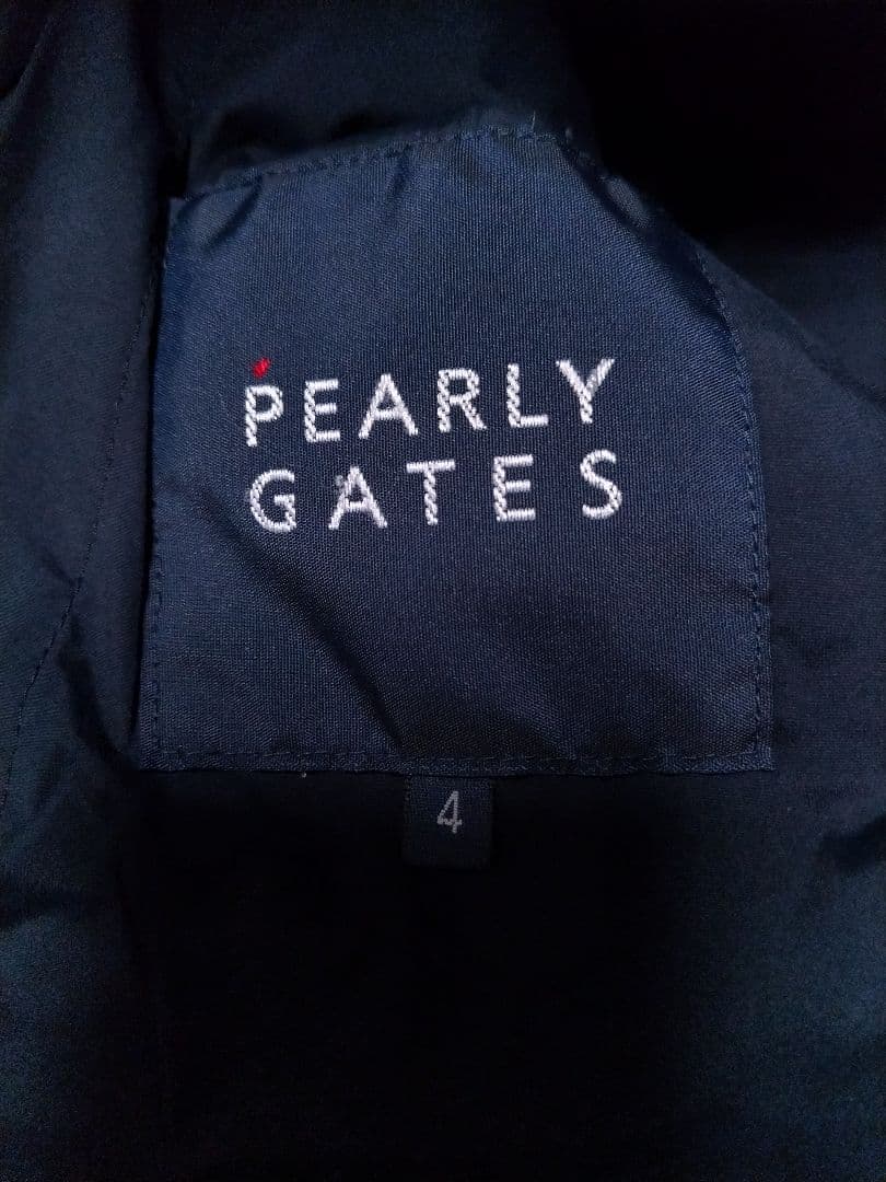 美品　パーリーゲイツ　中綿　パーカー　ネイビー