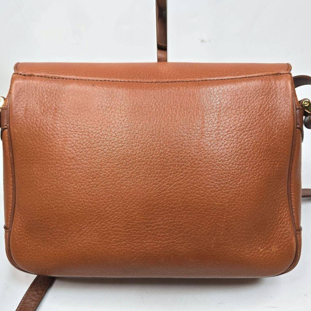 美品 BURBERRY レザーショルダーバッグ ノバチェック ホースロゴ