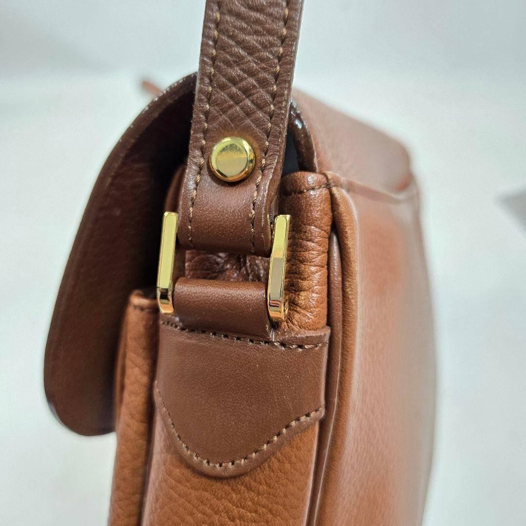 美品 BURBERRY レザーショルダーバッグ ノバチェック ホースロゴ