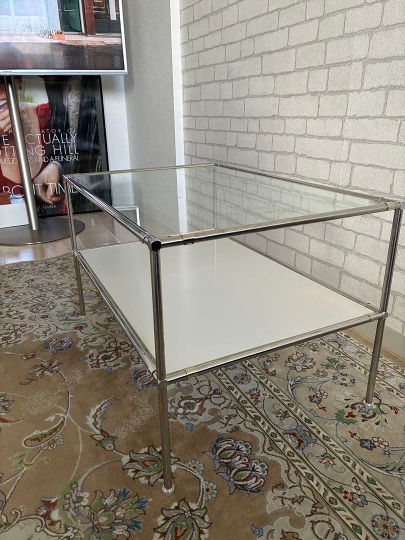 【新品未使用未開封】ガラスセンターテーブル