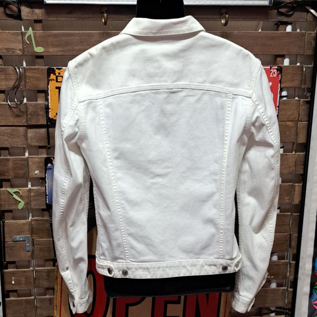 Dsquared2　ストレッチ　2nd ホワイトデニムジャケット　Gジャン　48