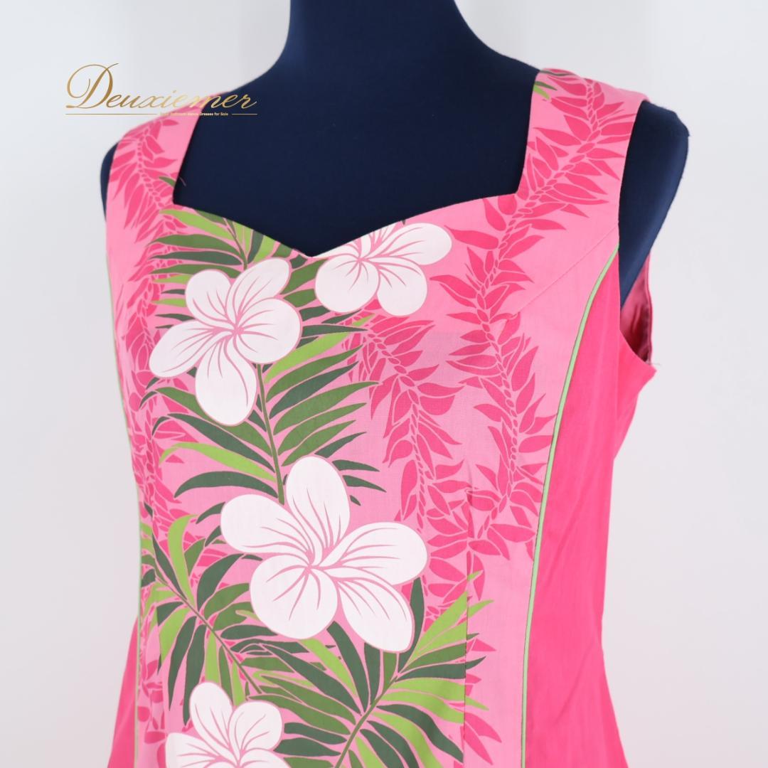 【美品 日本製 フラダンス衣装】ピンク ALOHA STANDARDS ドレス