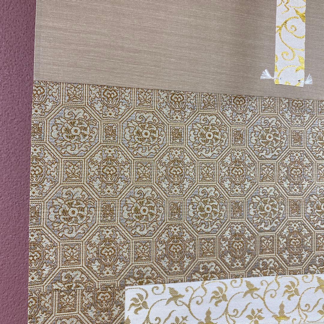 美品 掛け軸 日本画家 野村隆古作 白梅喜雀図 共箱 太巻き付 縁起物 花鳥