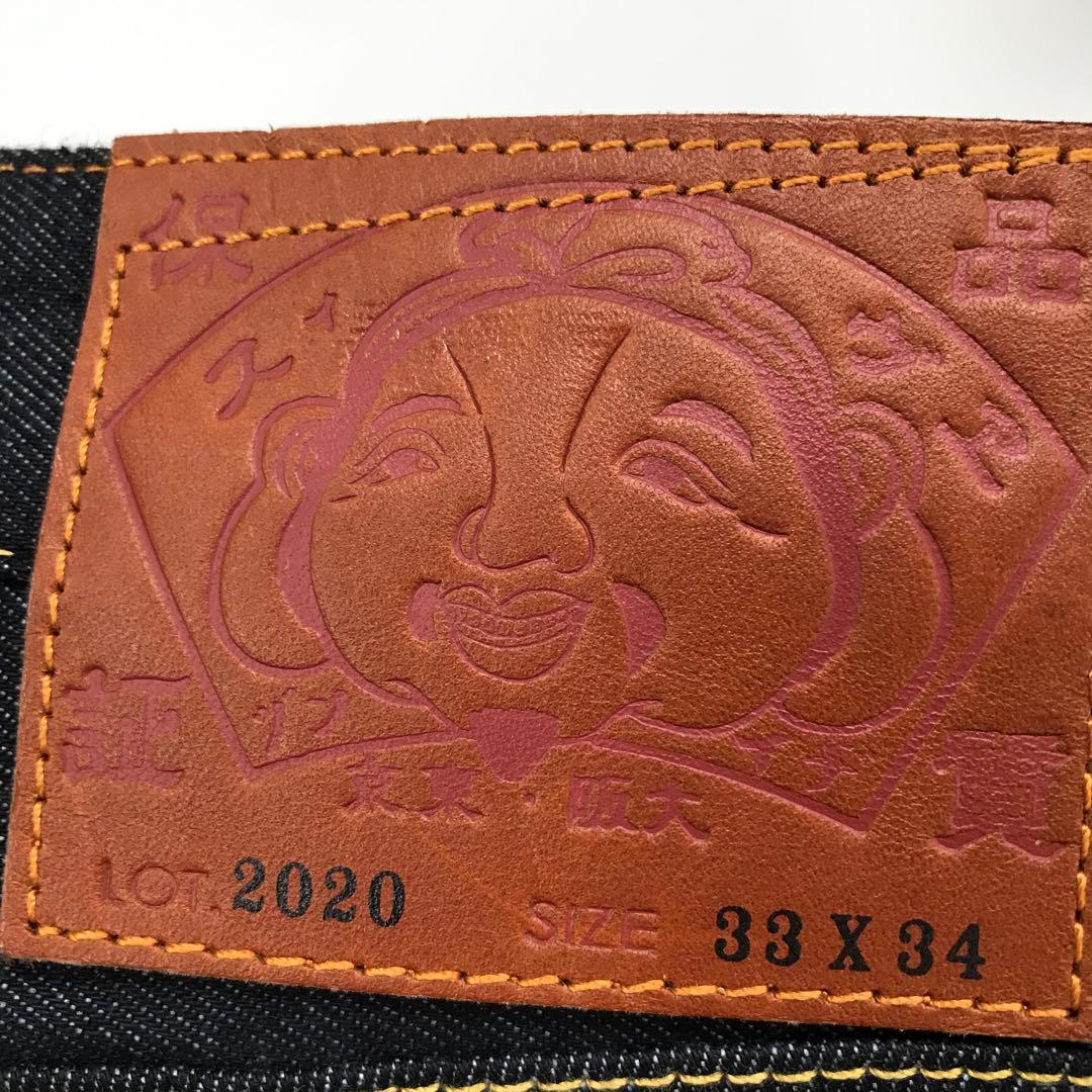 【未使用】EVISU デニムパンツ　33　インディゴ