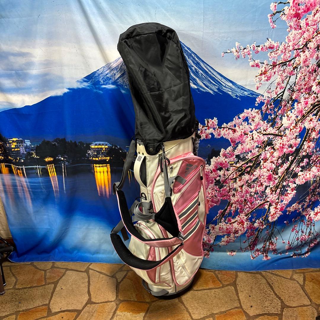 寶BV-1133 adidas アディダス スタンド式 キャディバッグ ピンク