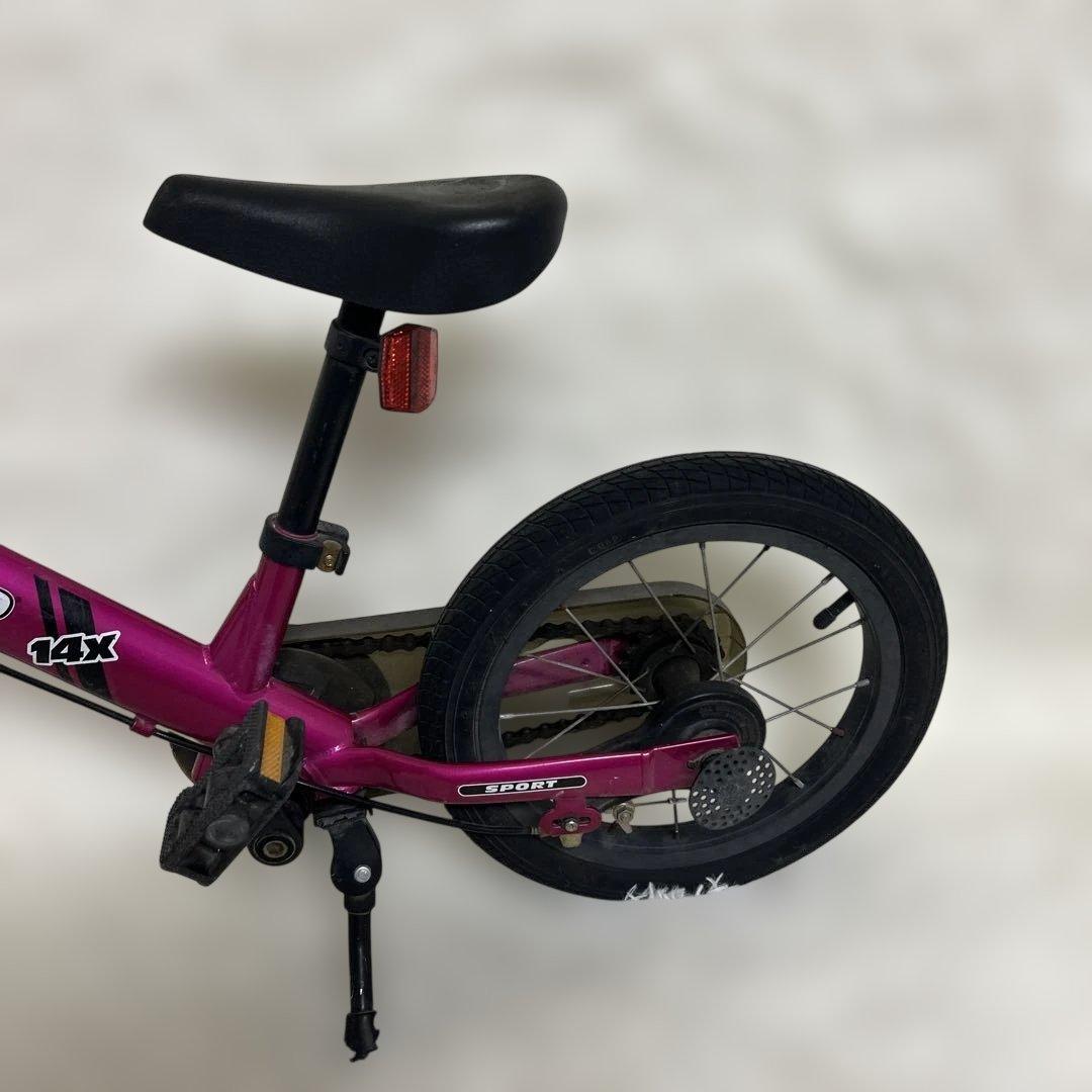 美品　ストライダー STRIDER 14x ペダルキット付属 ピンク　スタンド付