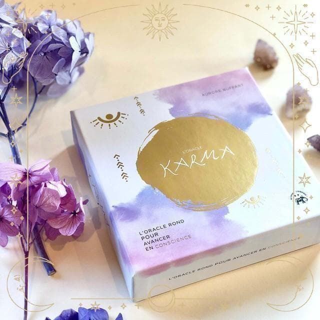 【正規品オラクルカード】フランスの洗練された美麗デッキ✨丸型×金箔✨カルマカード