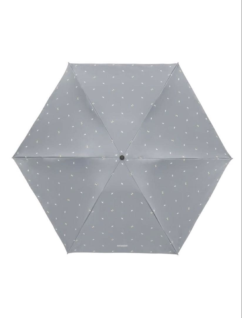 マッキントッシュ 折りたたみ傘 晴雨兼用 アンブレラ柄 グレー