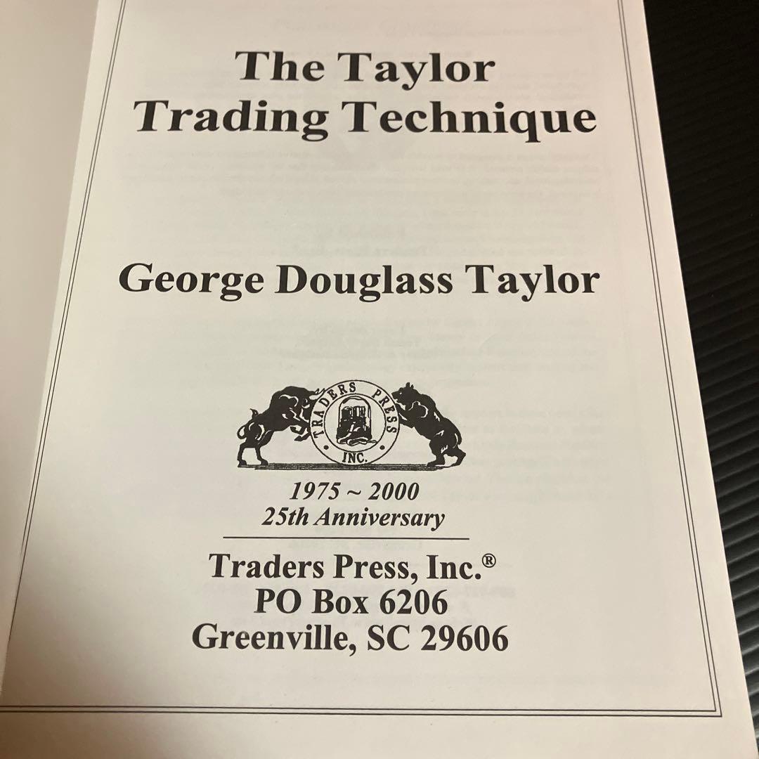 洋書　ジョージ・ダグラス・テイラー