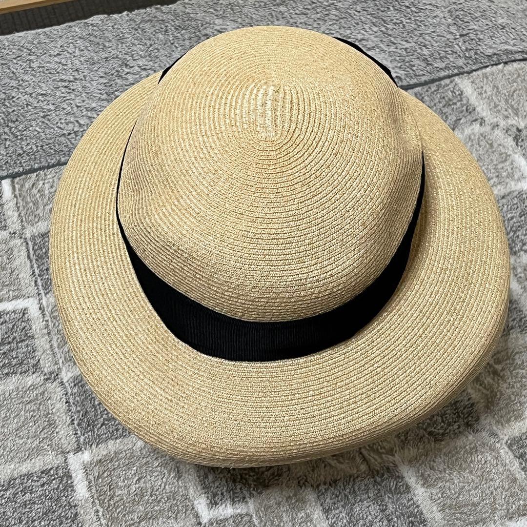 人気　maxim マキシン　麦わら帽子　ハット　リボン