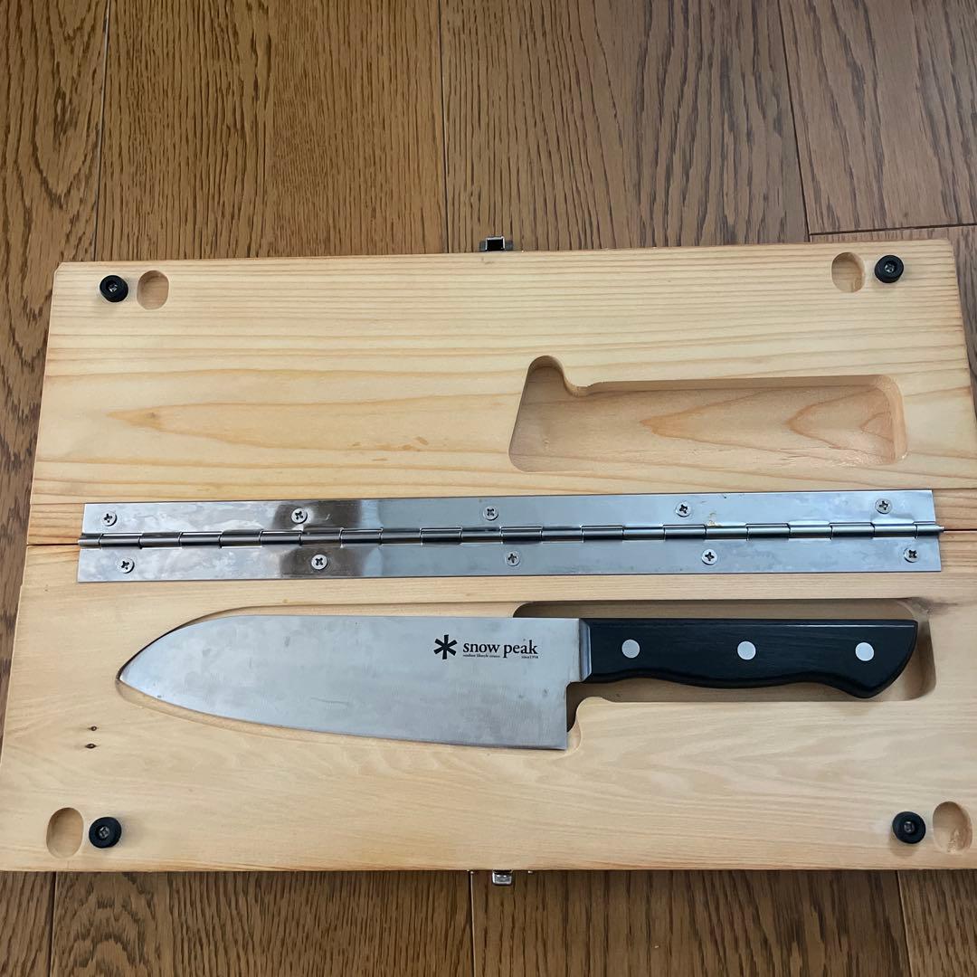 【 peak3点セット】まな板 包丁 L セットメッシュポーチ