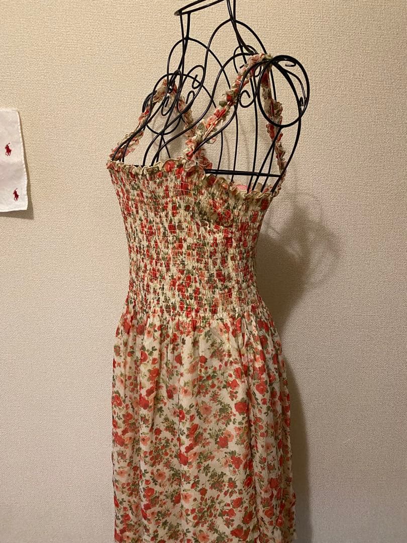 BLUGIRL 小花柄シルクキャミワンピース　size38