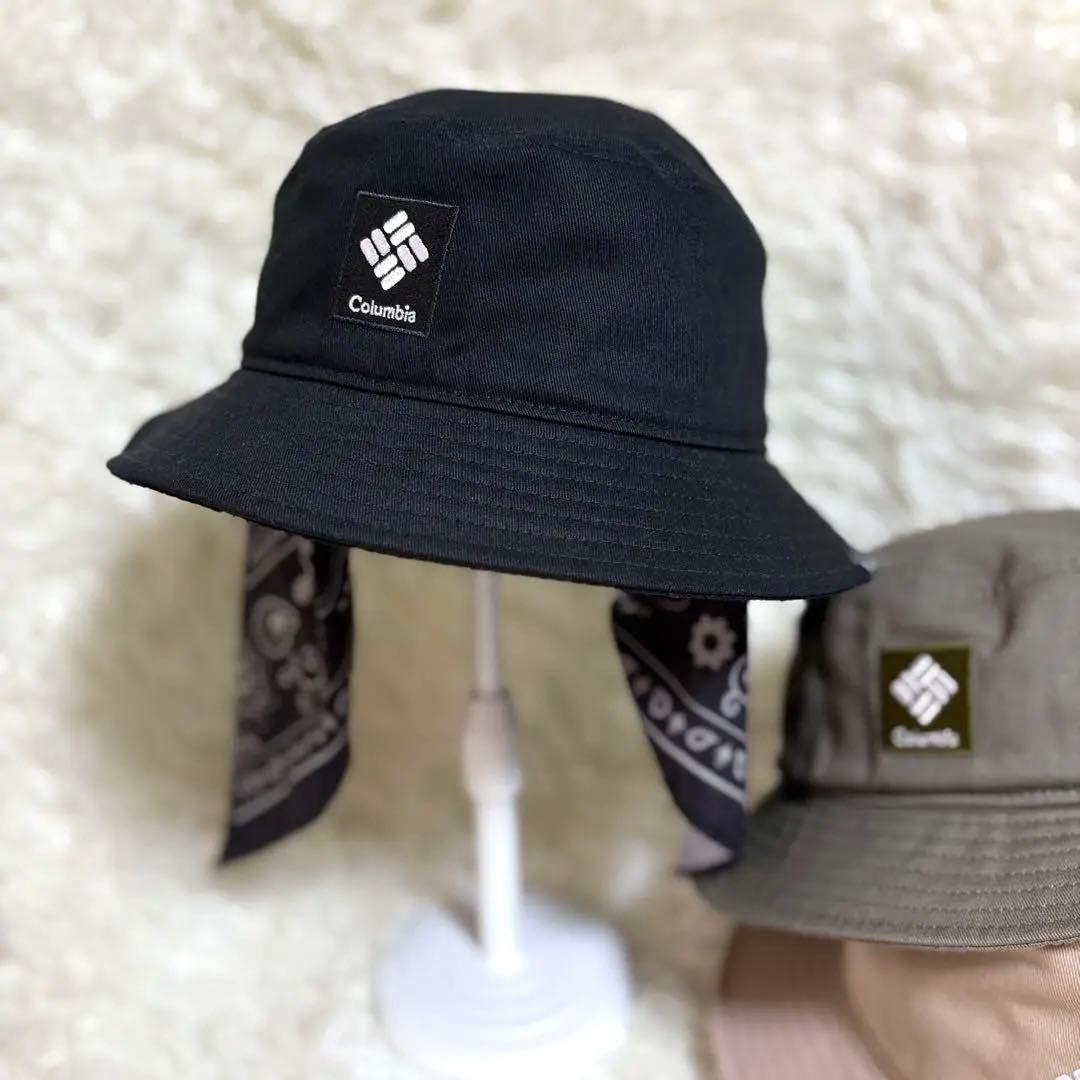 未使用　3点　コロンビア　ハット　バケットハット　ベージュ　カーキ 黒Ｌ/ＸＬ