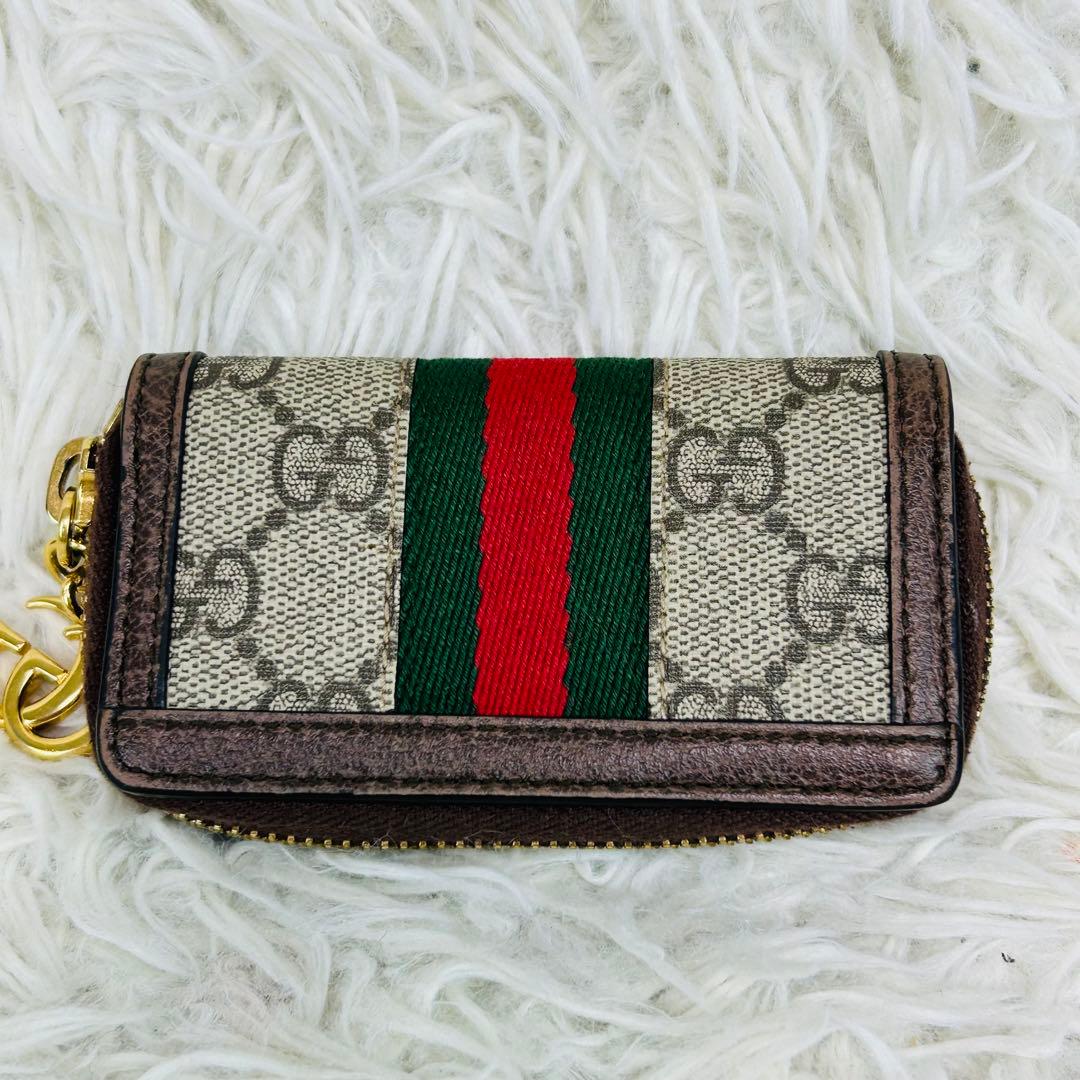 ✨美品 グッチ オフィディア GGキーケース Gキーフック 523157