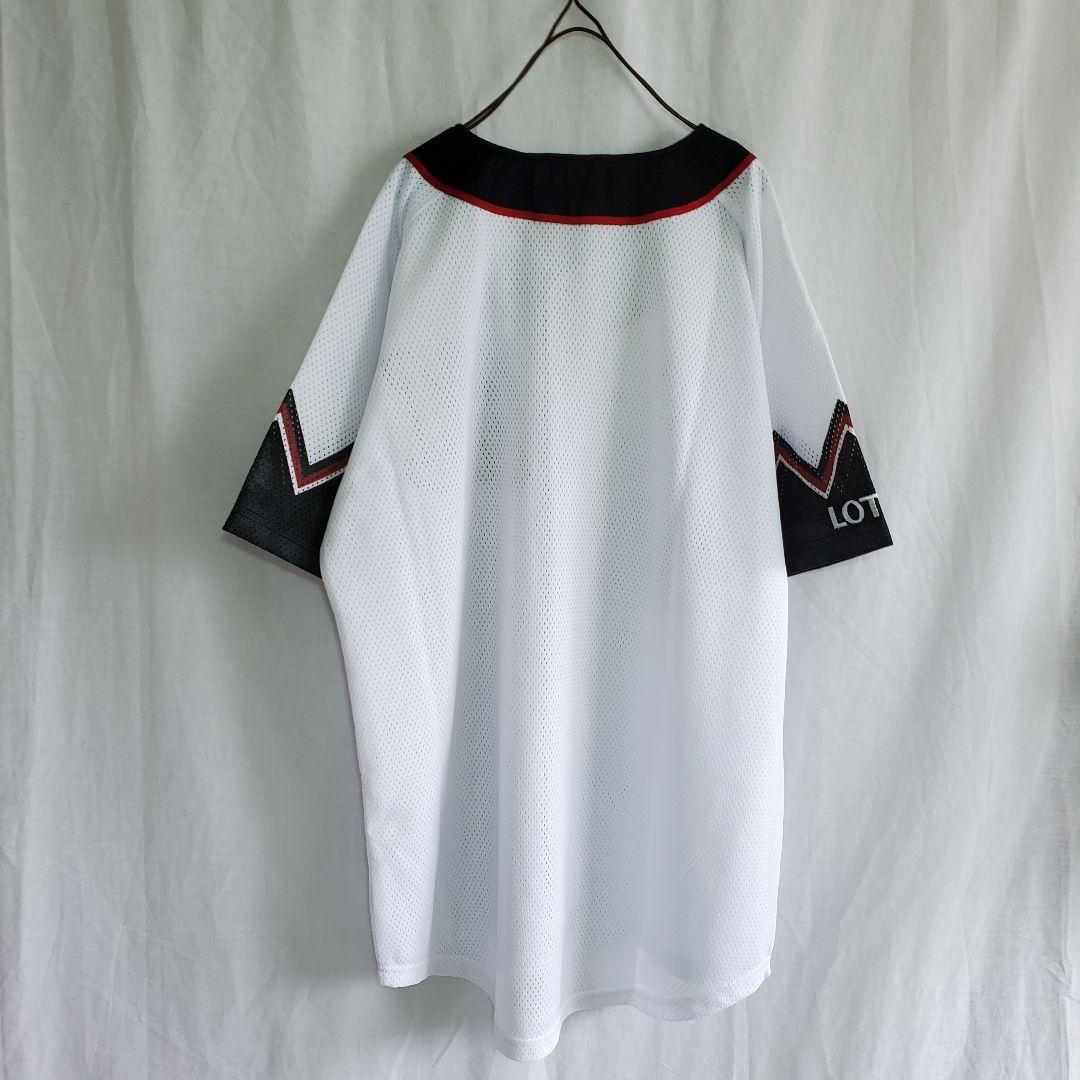 千葉ロッテマリーンズ 野球 ギザ ユニフォーム 白 黒 半袖 ウェア