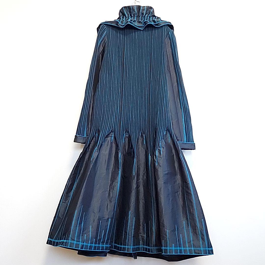 美品 エイココンドウ ストライプ ロングジャケット 42 日本製