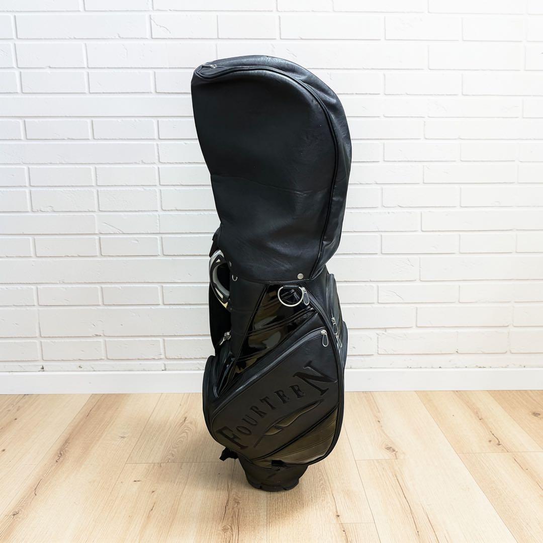 希少✨廃盤 FOURTEEN キャディバッグ 9.5型 ブラック ゴルフバッグ