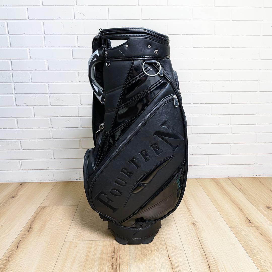 希少✨廃盤 FOURTEEN キャディバッグ 9.5型 ブラック ゴルフバッグ