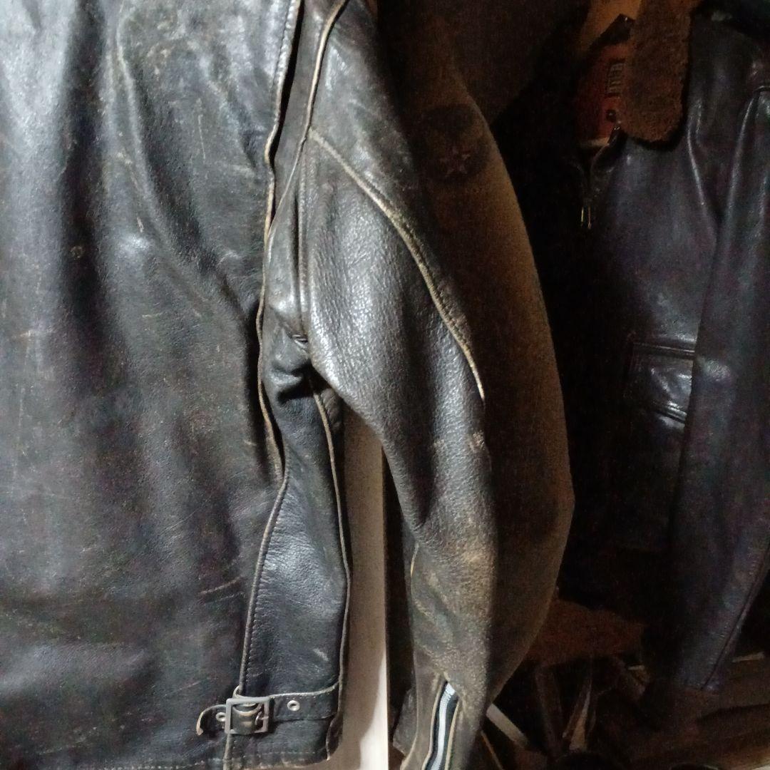 Schottシングル ライダース 641 茶芯ビンテージ 80～90年代初期