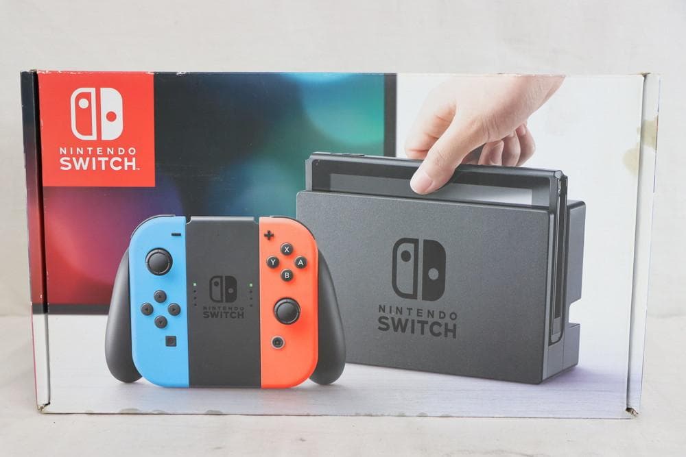 ◇NINTENDO SWITCH 任天堂スイッチ 赤青　07178