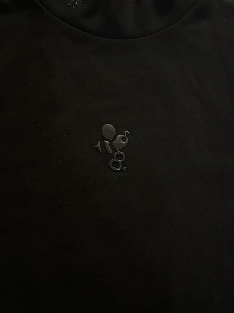 8YARDS ハチヤーズ　タートルネックカットソー ロゴ 黒　Lサイズ