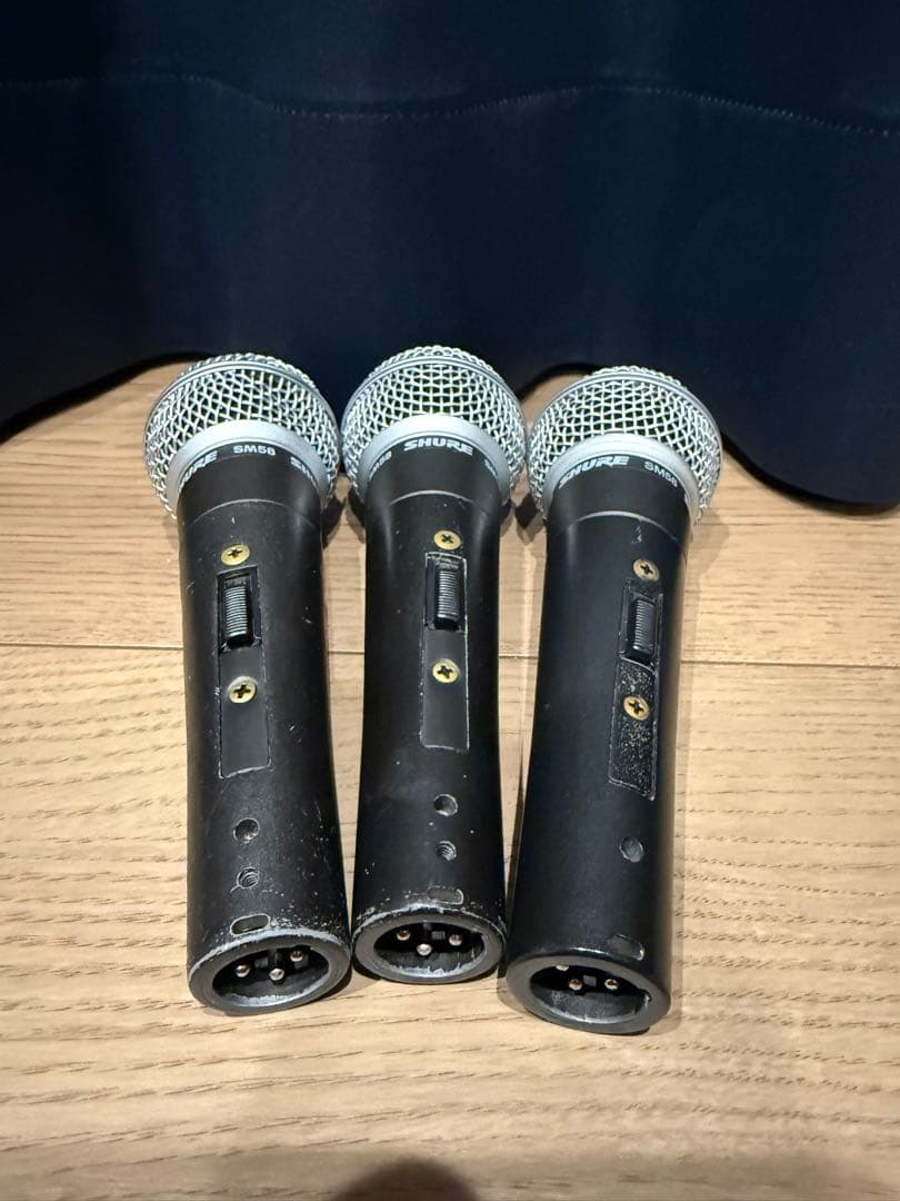 【特価】Shure SM58 ダイナミックマイク　3本セット