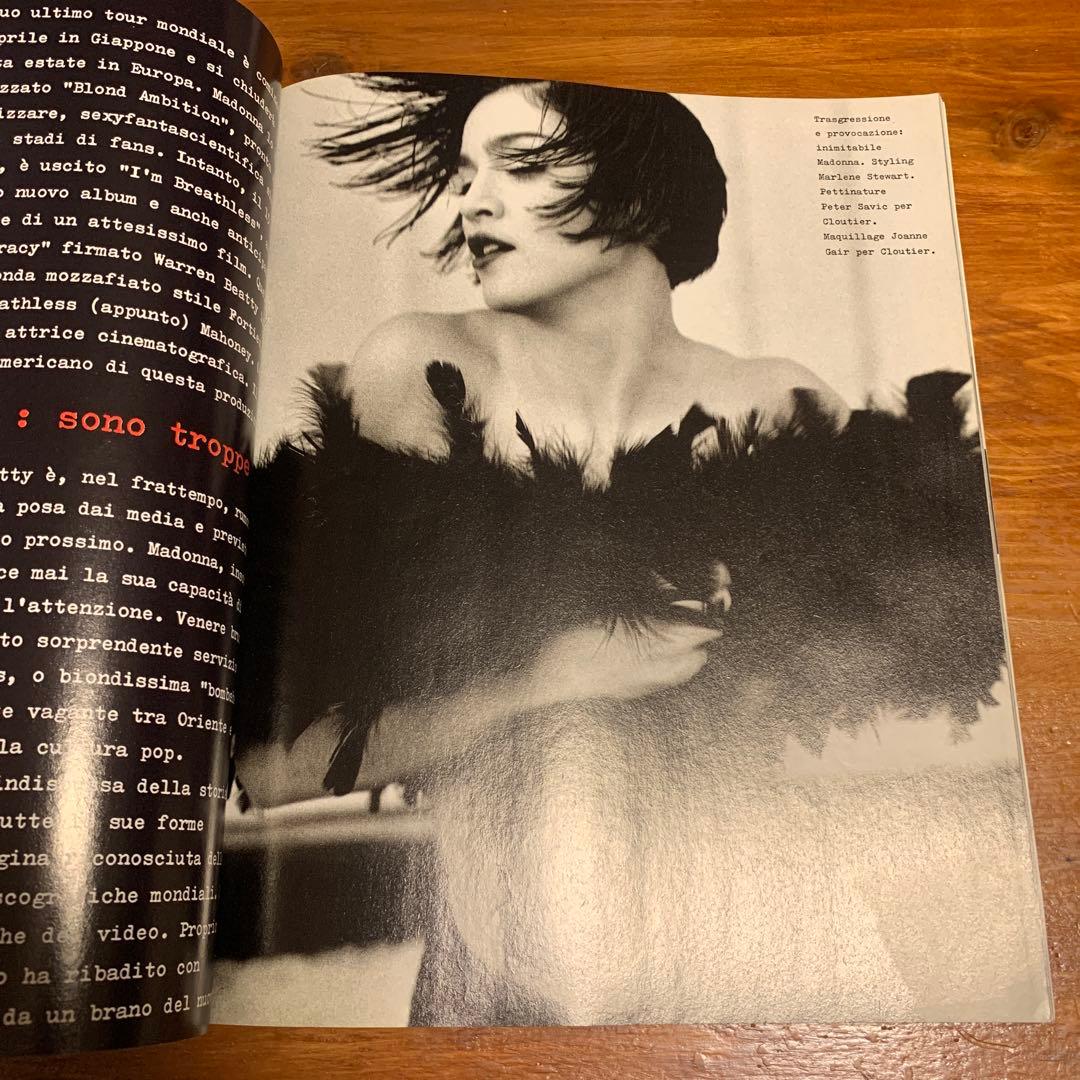 【貴重】１９９０年　VOGUE ITALIA MADONNA PIU SEXY